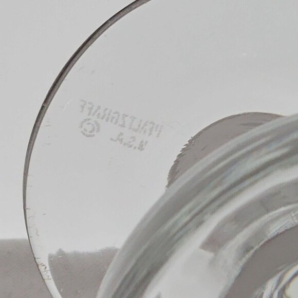 2 Pfaltzgraff Heirloom Water Goblets Wine Glasses 6.5" grey  white floral 12oz - Picture 5 of 9